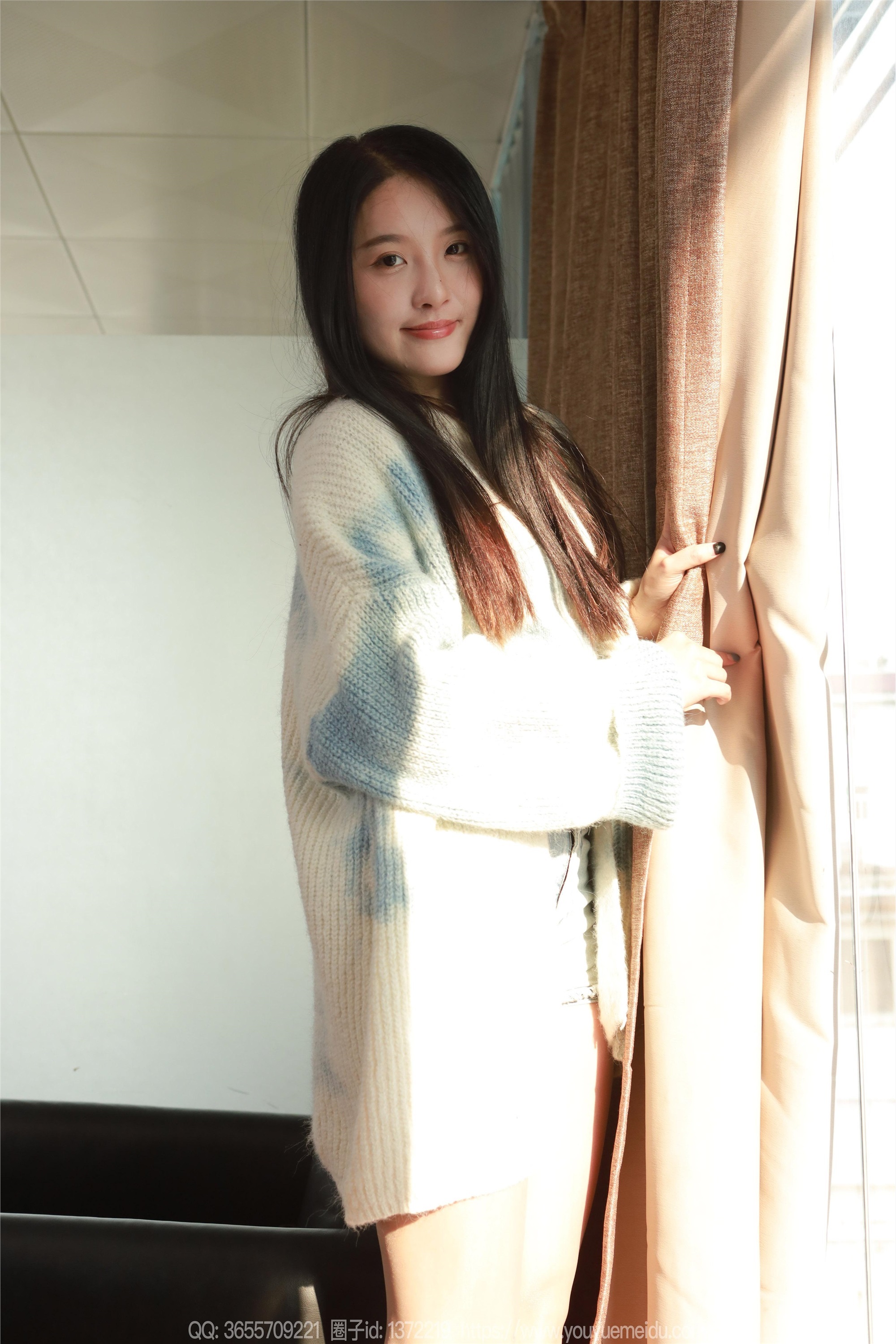 IESS异思趣向期期2025.01.12期丝享家期1948期婉萍《蓝色毛衣（下）》-爱套图