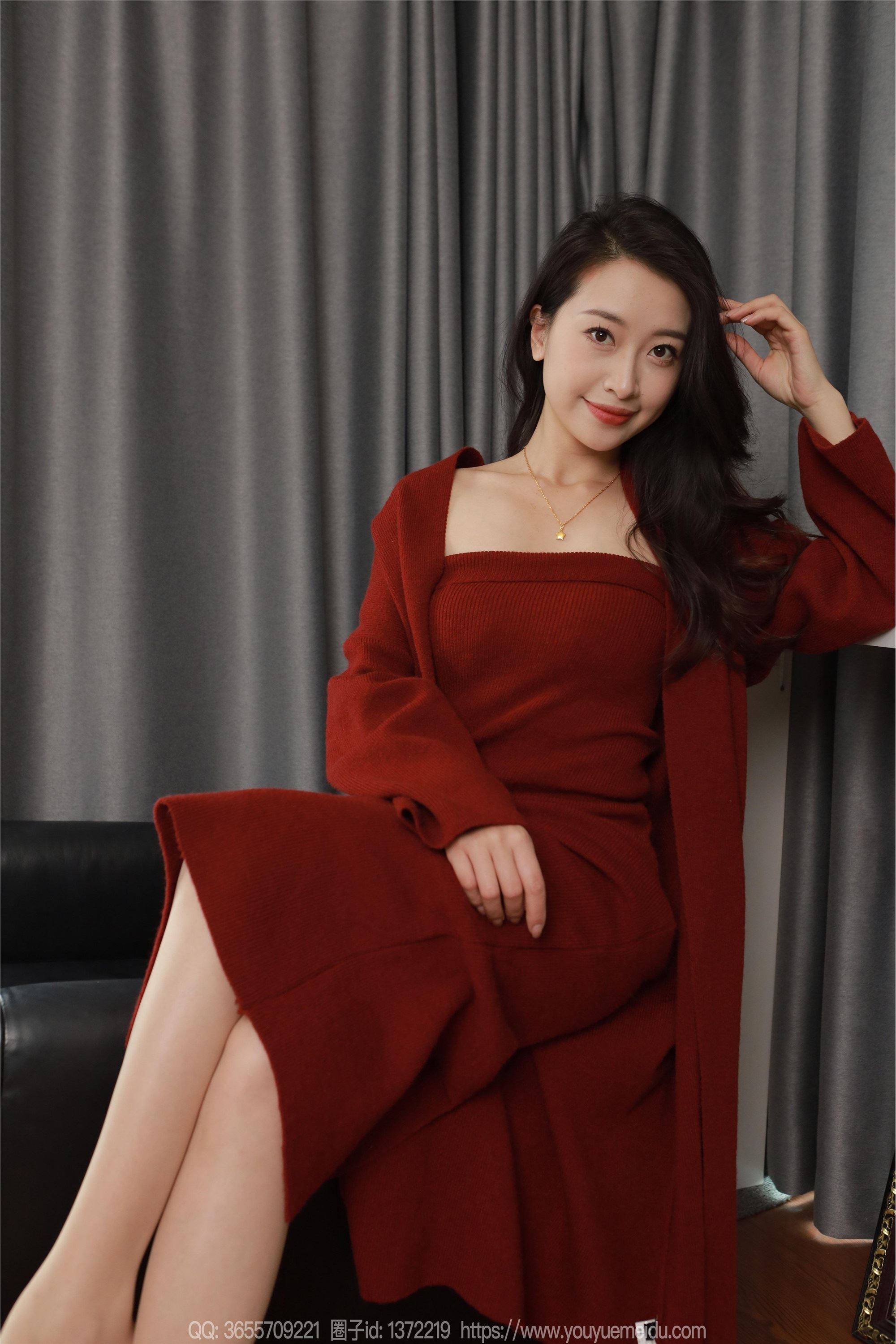 图片[8]-IESS异思趣向期期2025.01.27期丝享家期1961期小婕《红色针织裙（上）》-蕾丝猫