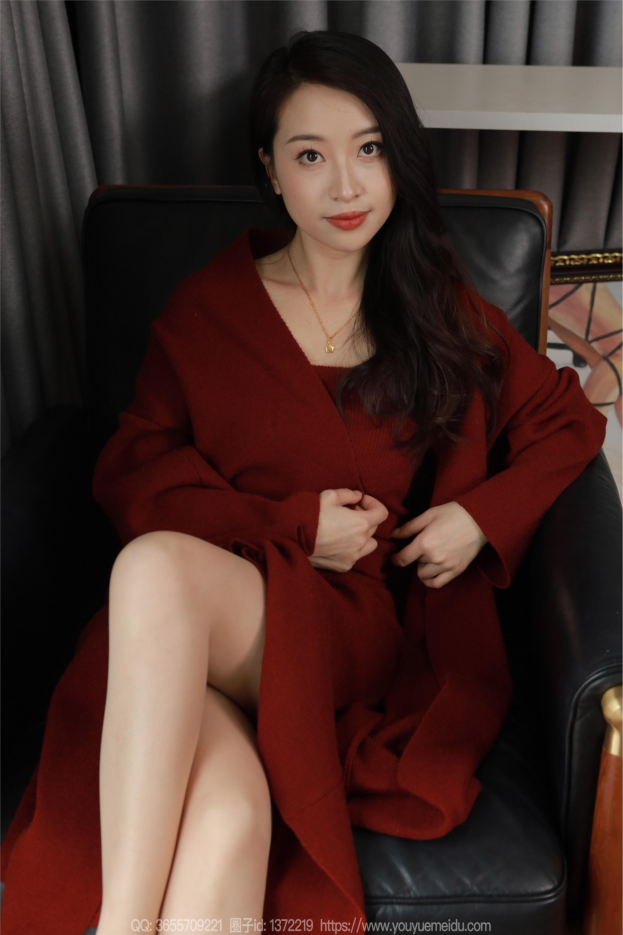 图片[8]-IESS异思趣向期期2025.01.31期丝享家期1965期小婕《红色针织裙（下）》-蕾丝猫