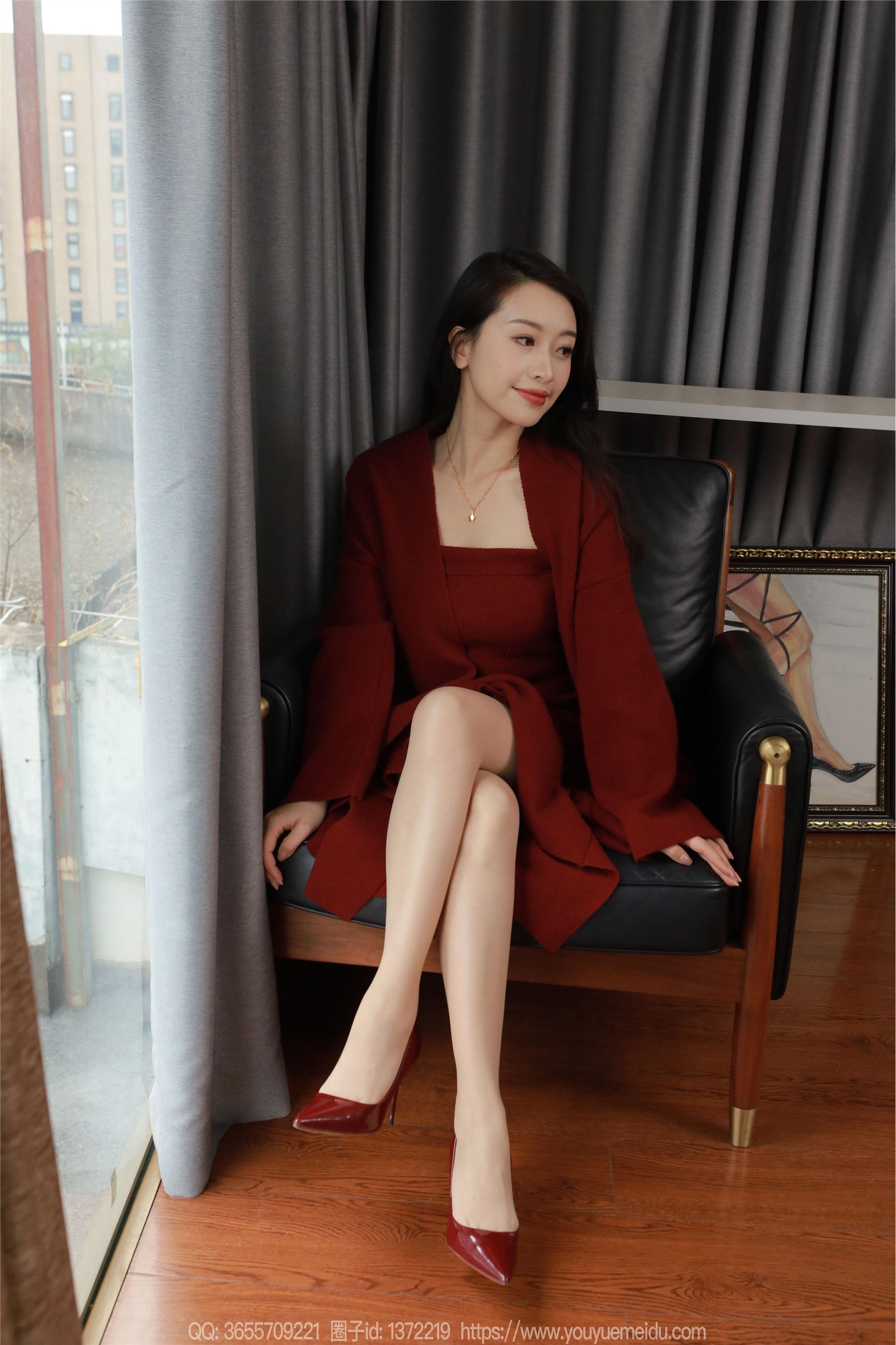 图片[9]-IESS异思趣向期期2025.01.31期丝享家期1965期小婕《红色针织裙（下）》-蕾丝猫