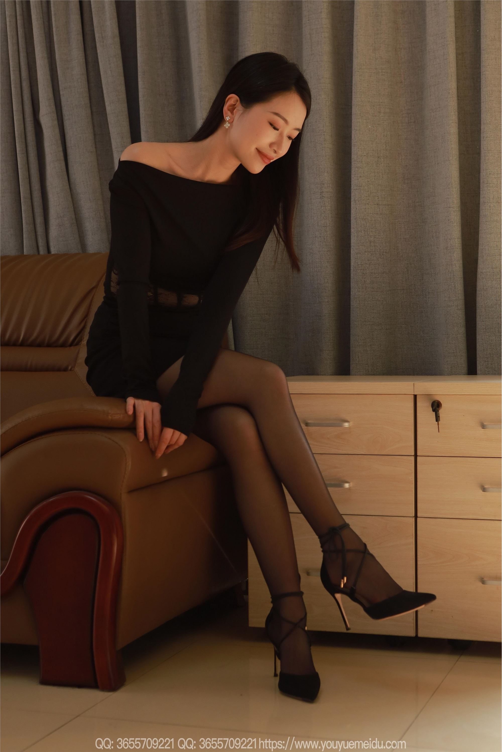 图片[6]-IESS异思趣向丝享家 2038 小婕《迷人黑玫瑰》-爱套图