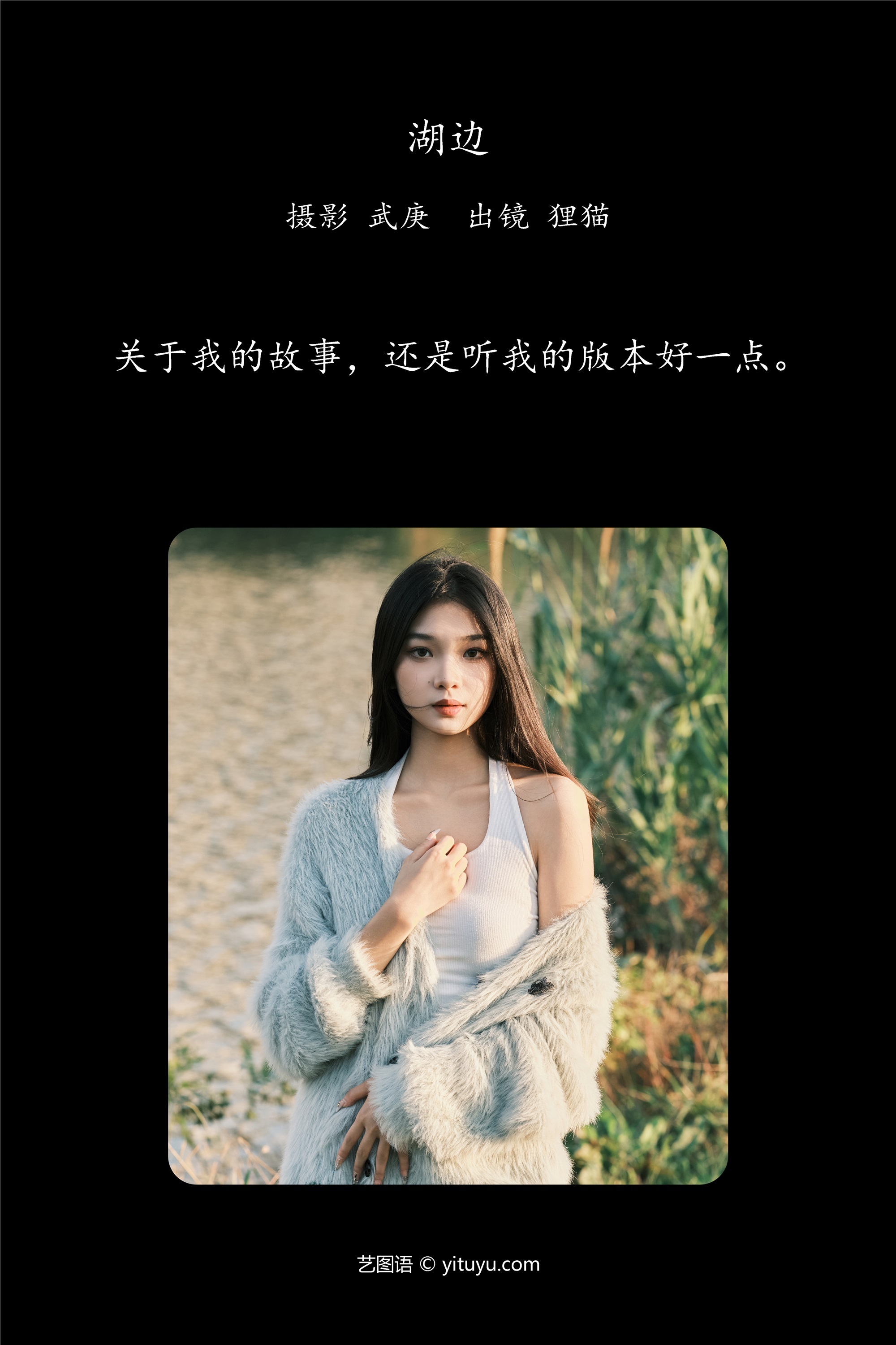 YITUYU艺图语湖边 一只狸猫-爱套图