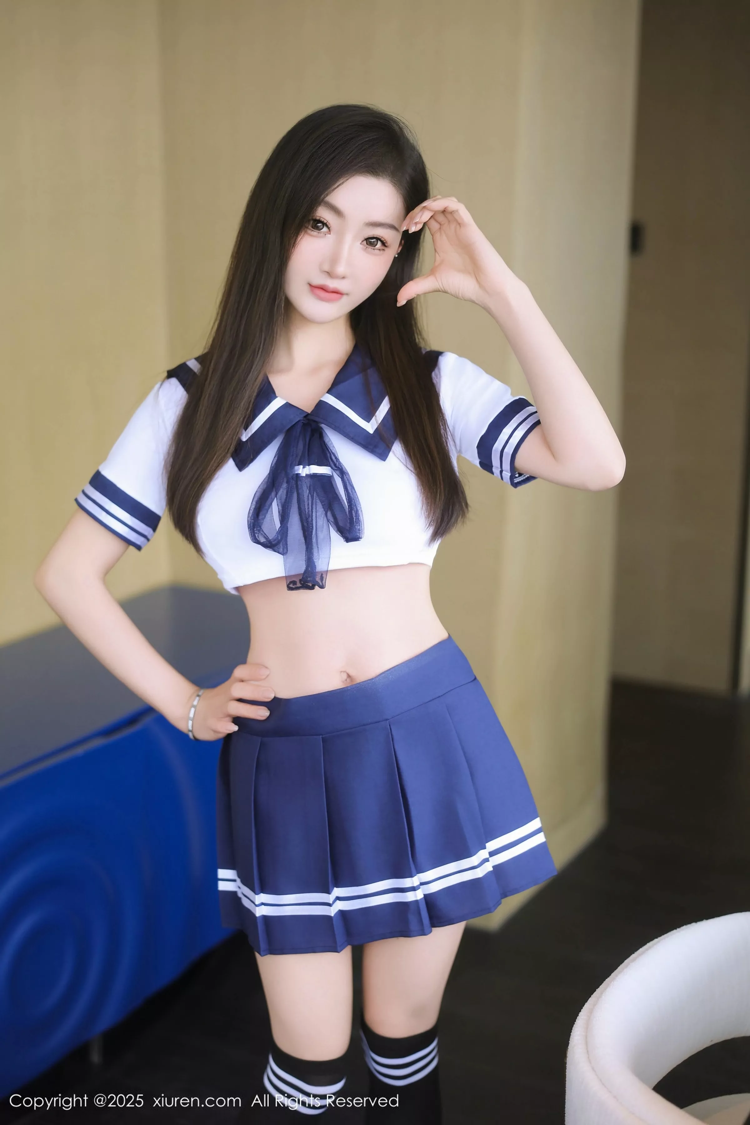 [XiuRen]高清写真图 2025.05.20 No.10298 Annie_baby JK制服-蕾丝猫