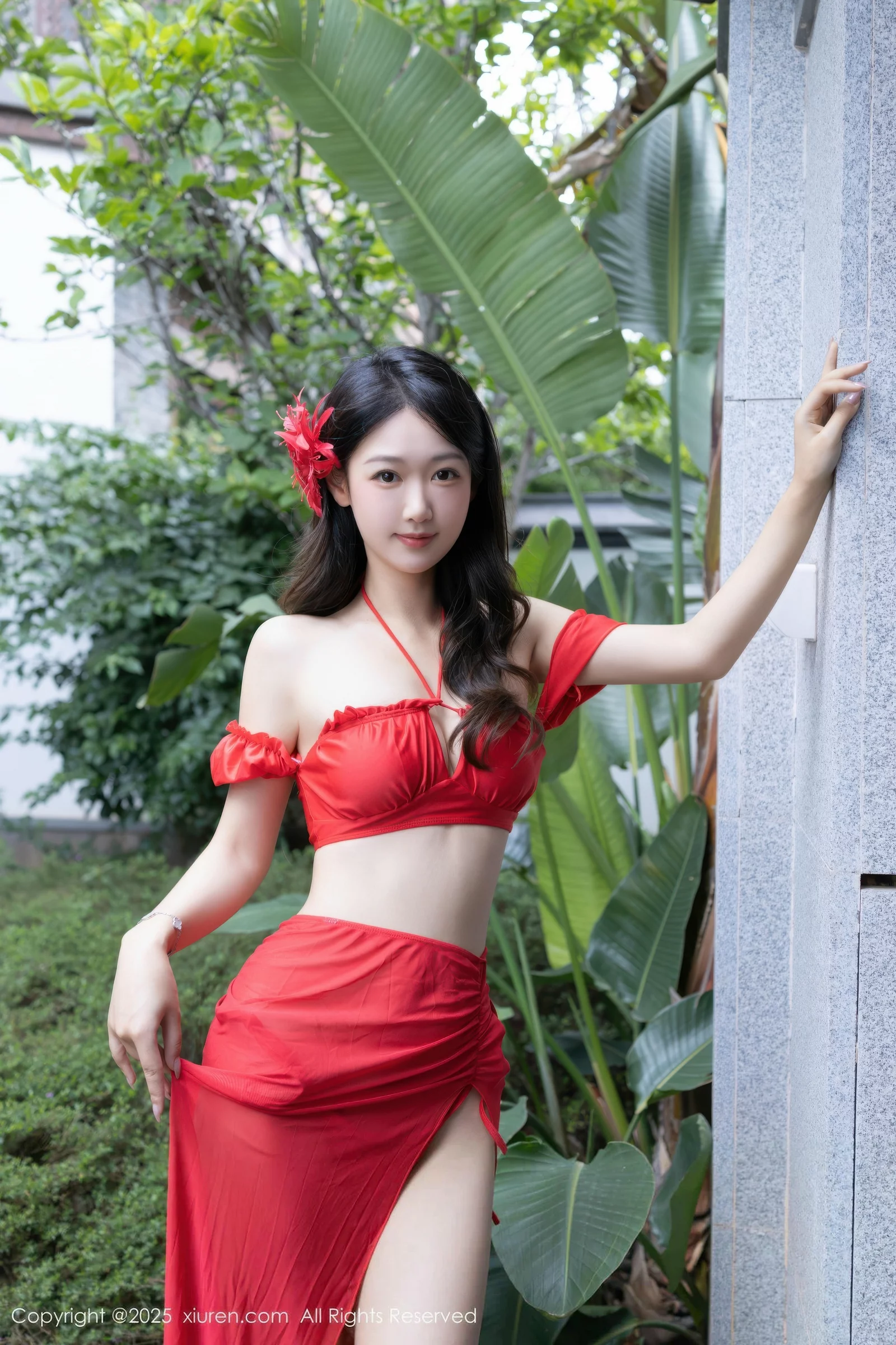[XiuRen]高清写真图 2025.08.18 No.10662 唐安琪 红色泳衣-爱套图